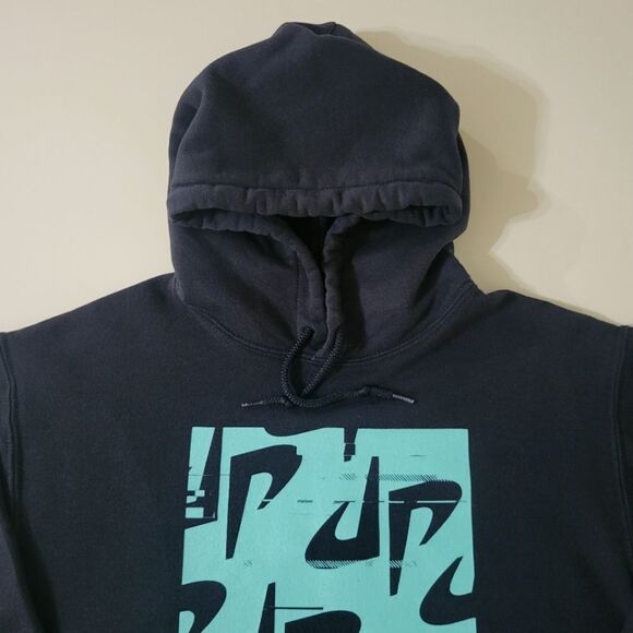 DUDE PERFECT Men's Black Graphic Front Pullover Hooded Sweatshirt - Picture 7 of 11